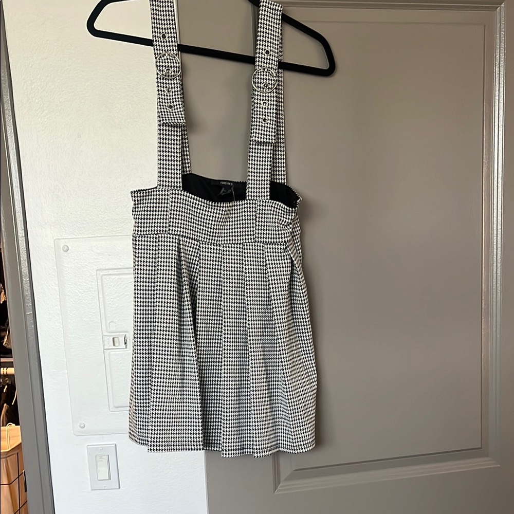Black and White Checkered Top